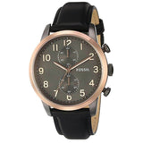 Fossil Townsman Black Leather Quartz Men's Watch  FS4935 - The Watches Men & CO