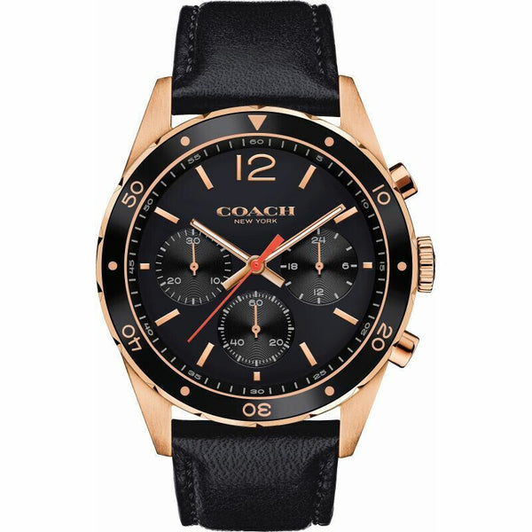 Coach Sullivan Black Strap Chronograph Men's Watch  14602087 - The Watches Men & CO