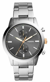 Fossil Townsman Silver Stainless-steel Quartz Fashion Men's Watch  FS5407 - The Watches Men & CO