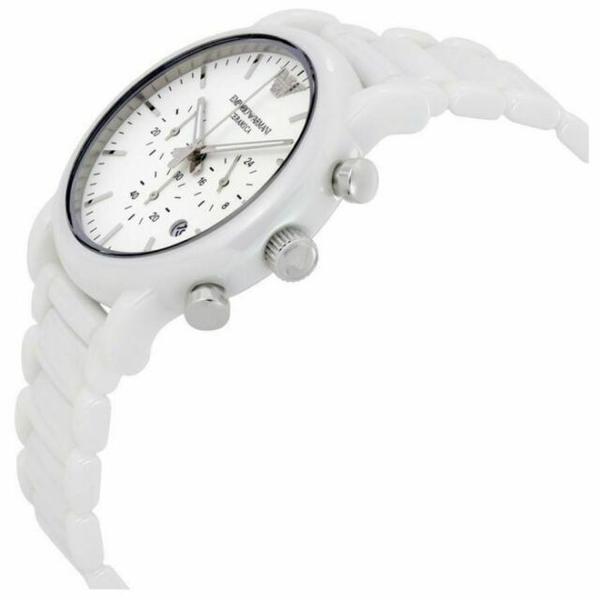 Emporio Armani Luigi Ceramic White Dial Men's Watch AR1499