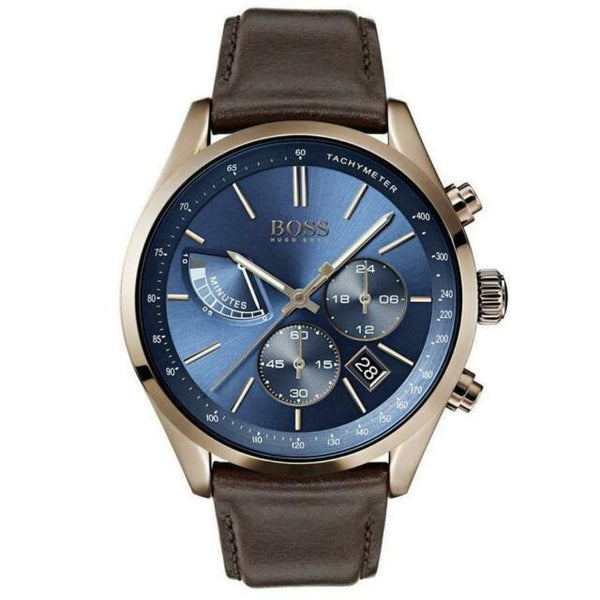 Hugo Boss Grand Prix Chronograph Blue Dial Men's Watch #1513604 - The Watches Men & CO