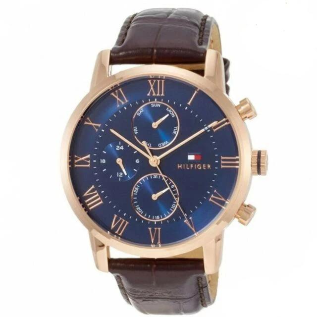 Tommy Hilfiger Chronograph Blue Dial Men's Watch #1791399 - The Watches Men & CO