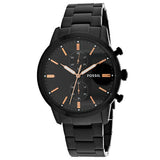 Fossil Townsman Chronograph Black Stainless Steel WatchTownsman 44 mm Chronograph Black Stainless Steel Men's Watch  FS5379 - The Watches Men & CO