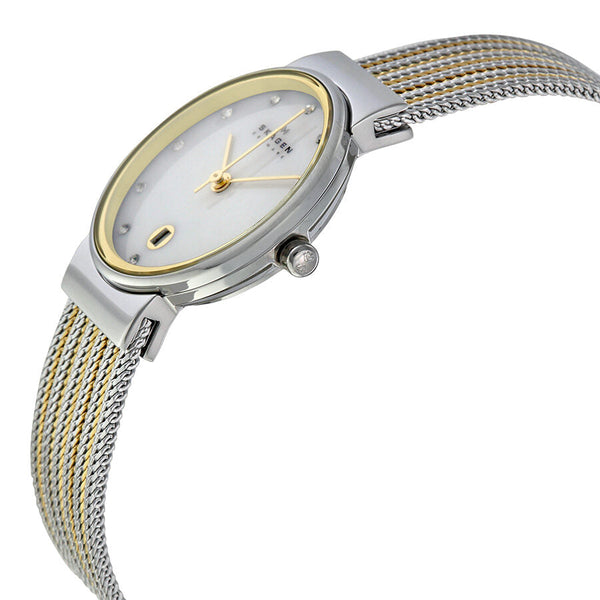 Skagen Ancher Mother of Pearl Dial Two-tone Mesh Ladies Watch 355SSGS - The Watches Men & CO #2