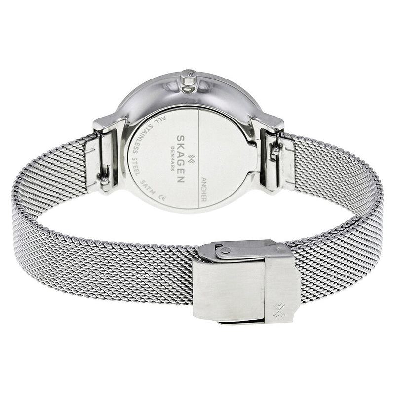 Skagen Ancher White Dial Steel Mesh Ladies Watch SKW2478 - The Watches Men & CO #3