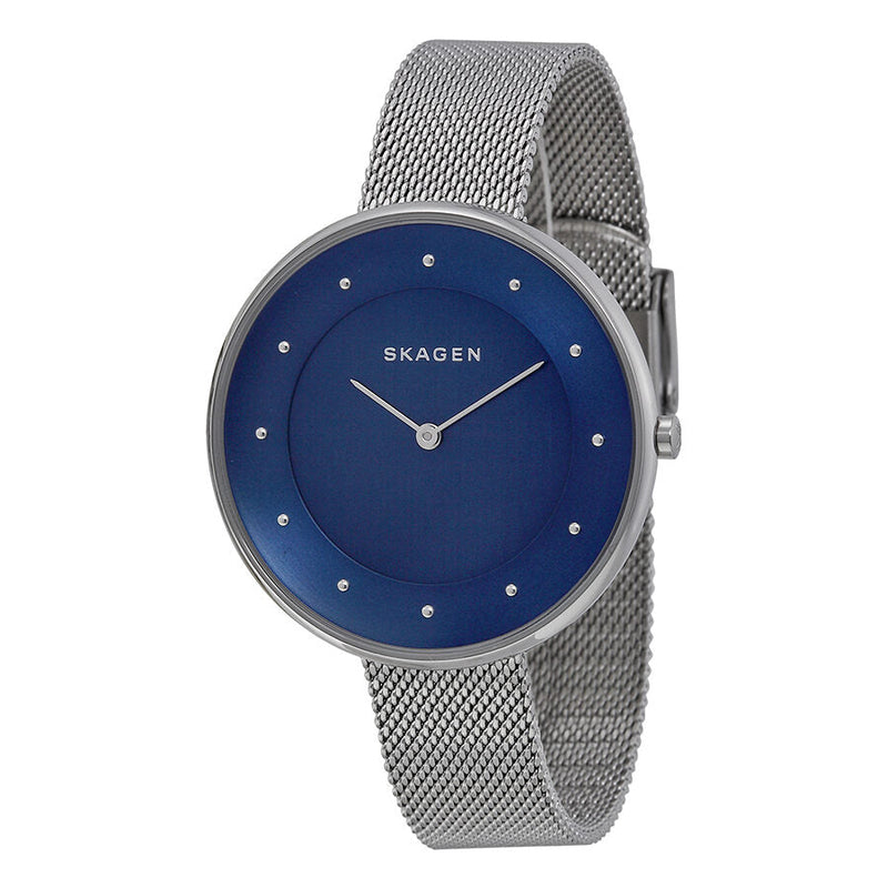 Skagen Blue Dial Stainless Steel Mesh Ladies Watch SKW2293 - The Watches Men & CO