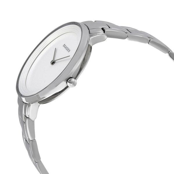 Skagen Ditte White Dial Stainless Steel Ladies Watch SKW2329 - The Watches Men & CO #2
