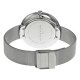 Skagen Gitte White Dial Stainless Steel Mesh Ladies Watch SKW2140 - The Watches Men & CO #3