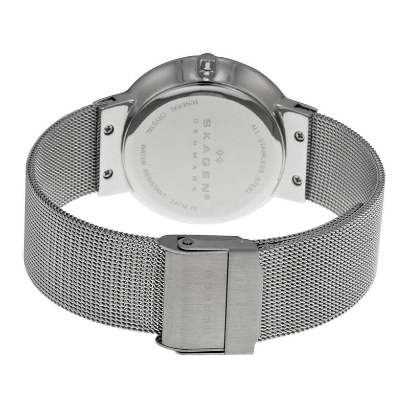 Skagen Leonora  Silver Dial Stainless Steel Mesh Ladies Watch SKW2004 - The Watches Men & CO #3