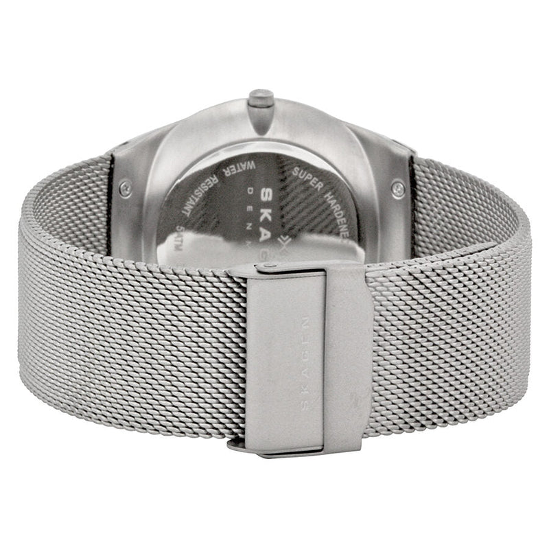 Skagen Melbye Grey Dial Stainless Steel Mesh Men's Watch #SKW6078 - The Watches Men & CO #3