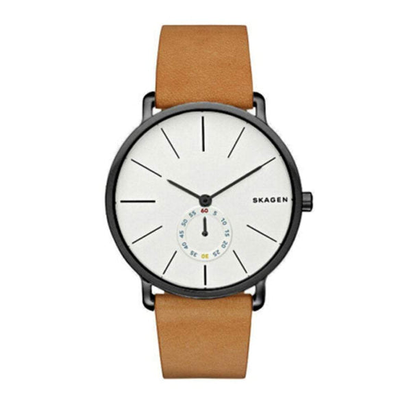 Skagen Hagen Brown Leather Strap Watch  SKW6210 - The Watches Men & CO