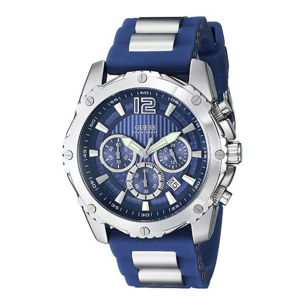 Guess Sport Two-tone Silicone Strap Men's Watch W0167G3