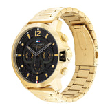 Tommy Hilfiger Gold Steel Black Dial Men's Watch 1710511 - The Watches Men & CO #2