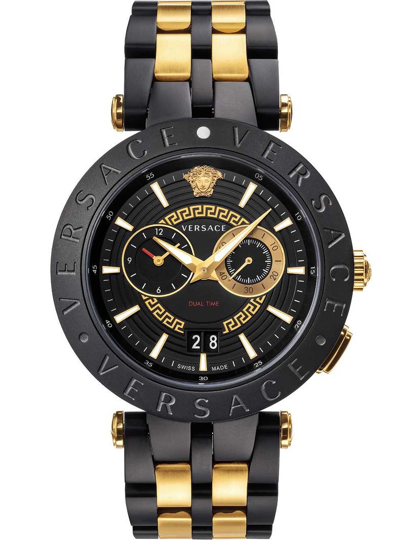 Versace V-Racer Two-Tone Chronograph Men's Watch  VEBV00619 - The Watches Men & CO