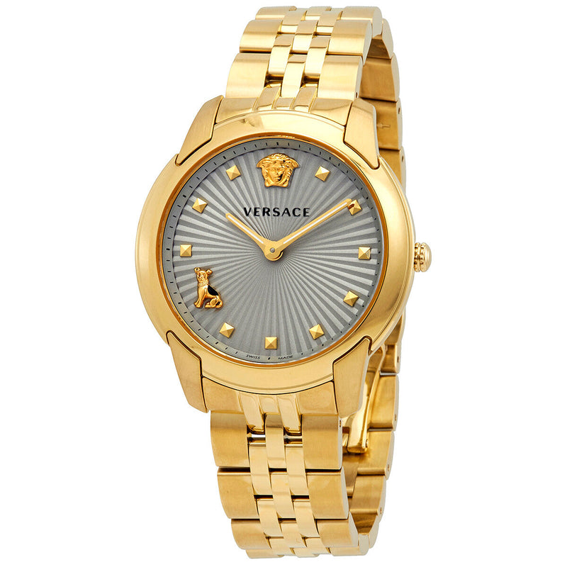 Versace Audrey Quartz Grey Dial Ladies Watch VELR00719 - The Watches Men & CO