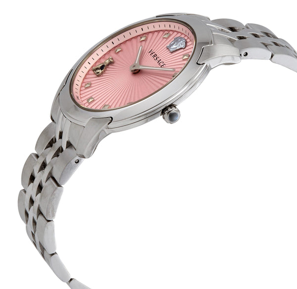 Versace Audrey Quartz Pink Dial Ladies Watch VELR00419 - The Watches Men & CO #2