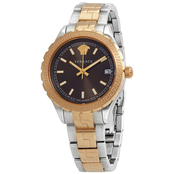 Versace Hellenyium Quartz Brown Dial Ladies Watch V12040015 - The Watches Men & CO