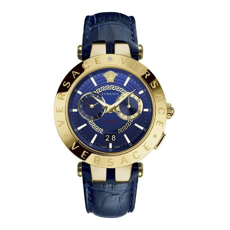 Versace V-Race Quartz Blue Dial Men's Watch VEBV00219 - The Watches Men & CO