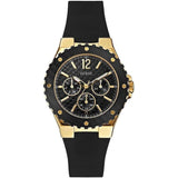 Guess Overdrive Black Strap Silicone Women's Watch W0149L4