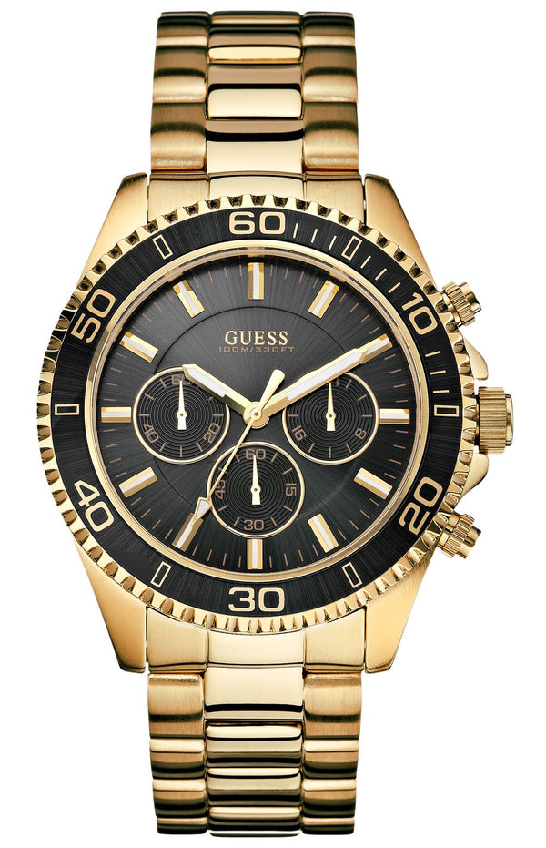 Guess Analogue Black Dial Men's Men's Watch  W0170G2 - The Watches Men & CO