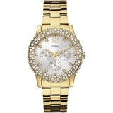 Guess Dazzler Diamond Gold-Tone Ladies Watch  W0335L2 - The Watches Men & CO
