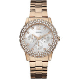 Guess Crystal Paved Rose Gold Ladies Watch #W0335L3 - The Watches Men & CO