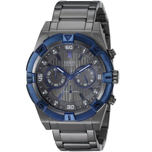 Guess Men’s Analog Stainless Steel Gunmetal Men's Watch  W0377G5 - The Watches Men & CO