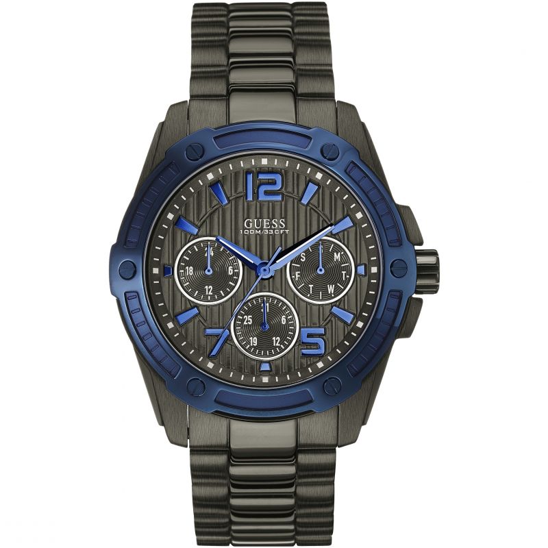 Guess Flagship Multi-function Black Dial Men's Watch  W0601G1 - The Watches Men & CO